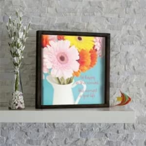 KZM592 Multicolor Decorative Framed MDF Painting
