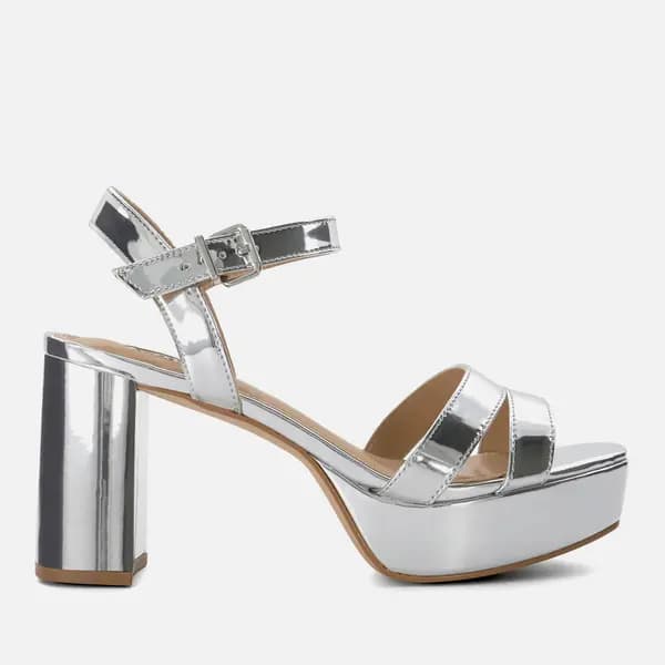 Dune Womens Molten Leather Platform Sandals - UK 7