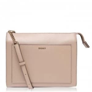 DKNY Sutton Chain Medium Boxy Cross Body Bag - Sand SAN