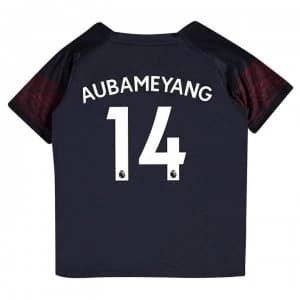Puma Arsenal Pierre Emerick Aubameyang Away Shirt 2018 2019 Junior - Navy/Red