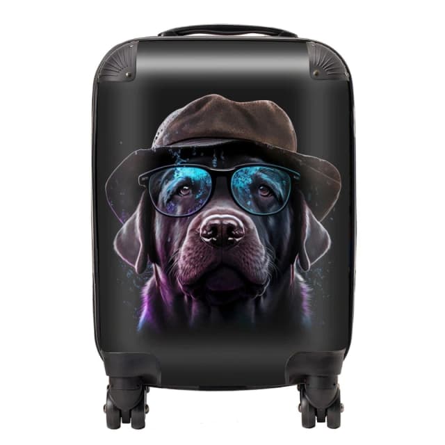 Warren Reed - Designer Labrador Retriever Dog Splashart Suitcase Size: Large Multicolor Unisex Large