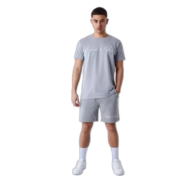 Project X Paris Basic shorts with embroidered logo Project X Paris Gris Male S