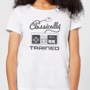 Nintendo Super Mario Retro Classically Trained Womens T-Shirt - White - 3XL