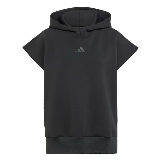 Adidas Womens sleeveless hooded sweatshirt adidas Soft Lux Noir Female S