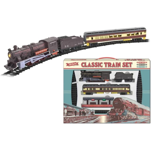 Kandy Toys Retro Classic Large Toy Train Set With Train Multi