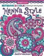 notebook doodles henna style coloring and activity book 32 decorative art d
