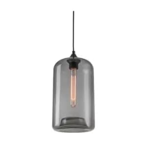 Larissa Lighting - Larissa Kicevo Dome Ceiling Pendant 1 Light Glass Grey