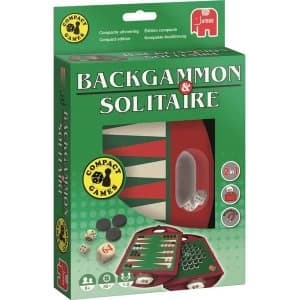 Backgammon and Solitaire Travel Edition Board Game