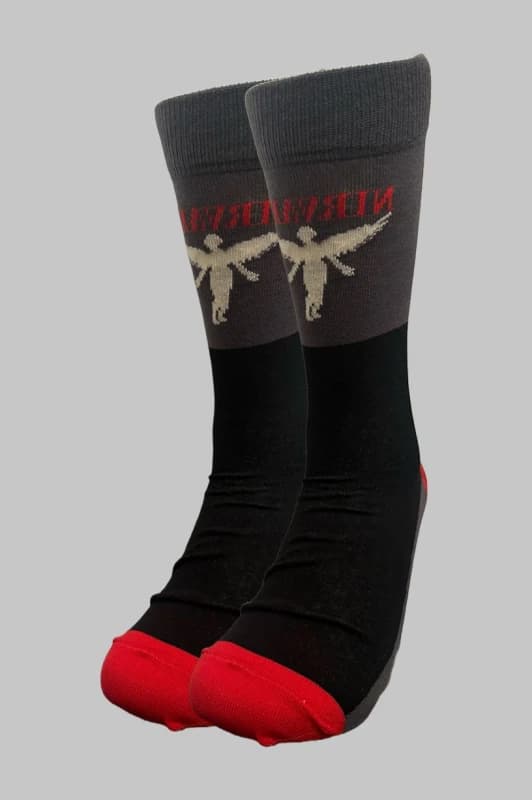 Nirvana Nirvana In Utero Band Logo Ankle Socks in Grey Grey One Size Unisex 5056737219760