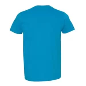 Gildan Mens Short Sleeve Soft-Style T-Shirt (L) (Sapphire)