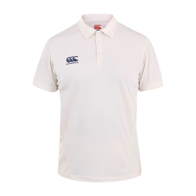 Canterbury Canterbury Men Cricket Polo Shirt in Off White Size: large Off White L Male 5063806443377