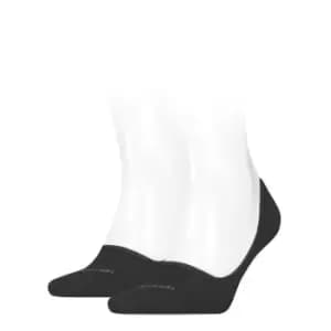 Calvin Klein Klein Foot Invisible Socks 2 Pack Mens - Black
