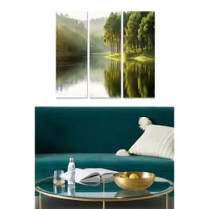 MDF248037082 Multicolor Decorative MDF Painting (3 Pieces)