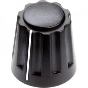 Control knob hand Black x H 14.5mm x 14mm Mentor