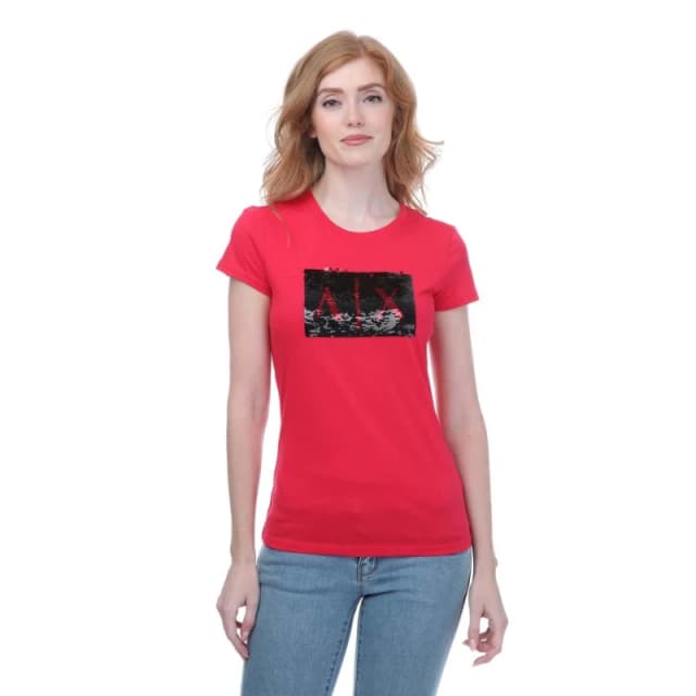 Armani Slim-Fit Cotton T-Shirt Regular Fit T-Shirts 8 Red 29861508175