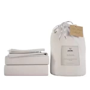 Panda Bamboo White Bedding Set White