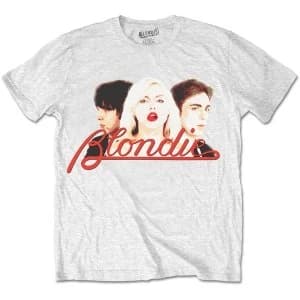 Blondie - P Lines Halftone Unisex Large T-Shirt - White