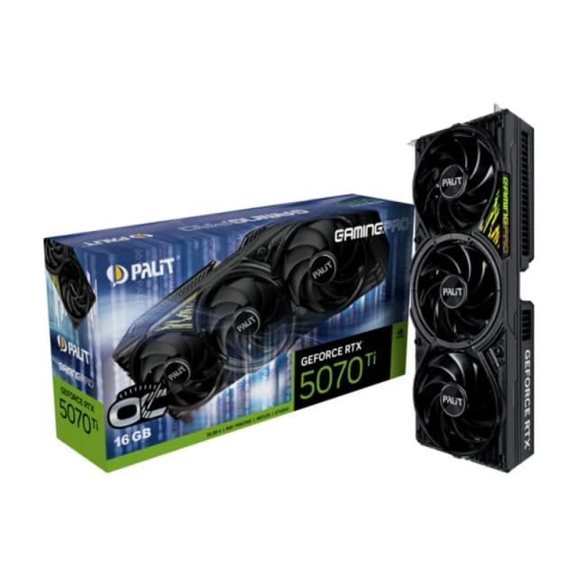 PALIT Palit NVIDIA GeForce RTX 5070 Ti GAMINGPRO OC V1 Graphics Card for Gaming - 16GB Black unisex One Size