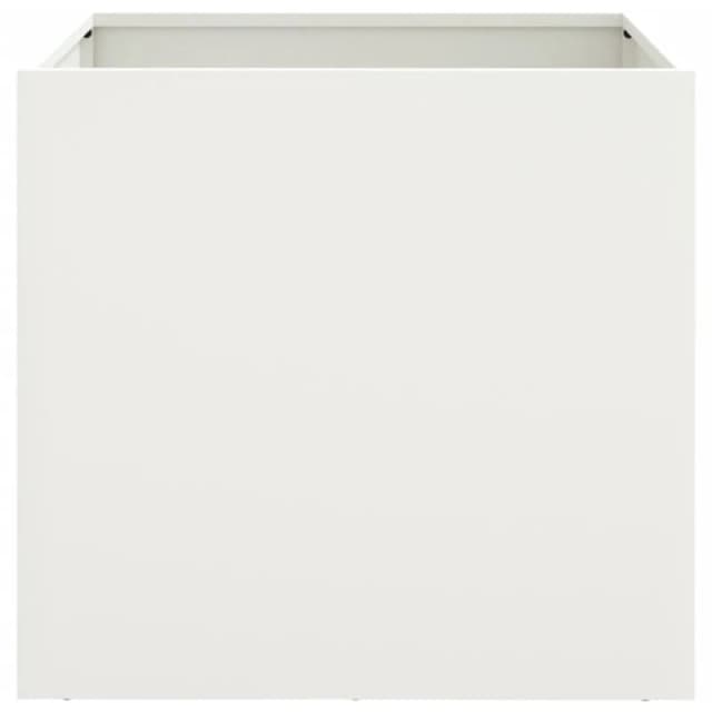 VIDAXL Planters 2 pcs White 49x47x46cm Steel Vidaxl 8721012364202