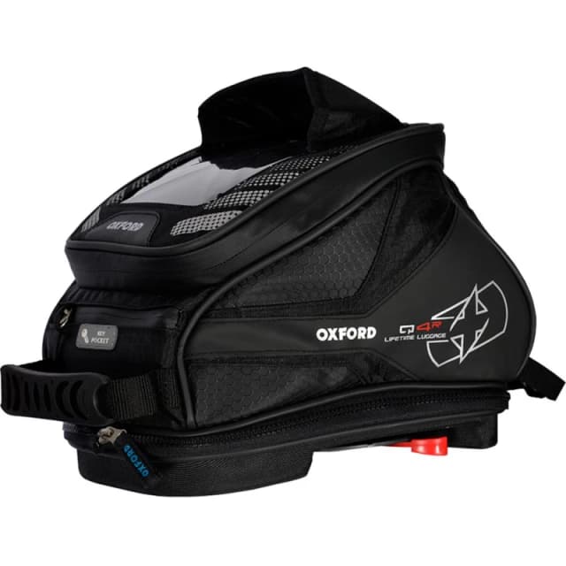 Oxford Q4R Quick Release Motorcycle Tank Bag 4L Black Black