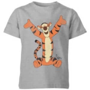 Disney Winnie The Pooh Tigger Classic Kids T-Shirt - Grey - 11-12 Years