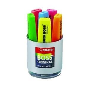 Stabilo Boss Original Highlighter Assorted Pack of 6 7006