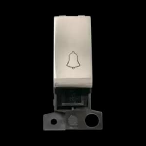 Click Scolmore MiniGrid 10A 1 Way Retractive Ingot Bell Satin Chrome - MD005SC