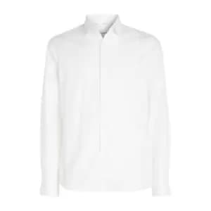 Calvin Klein Structure Easy Care Slim Shirt - White