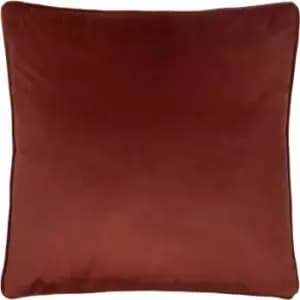 Evans Lichfield Opulence Velvet Piped Edge Cushion Cover, Sunset, 55 x 55 Cm
