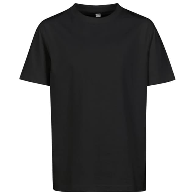 Build Your Brand Plain Dark Grey T-Shirt in Black Size: 4-6 Years Black Unisex 4-6 Years