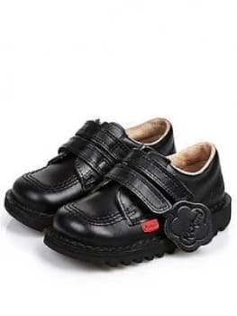 Kickers Boys Kick Lo Velcro Shoe - Black