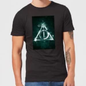 Harry Potter Hallows Painted Mens T-Shirt - Black