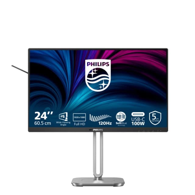 Philips 4000 series 24B2U4301/00 computer monitor 60.5cm (23.8") 1920 x 1080 pixels Full HD LCD Grey 24B2U4301/00