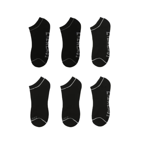 Everlast 6 Pack Trainers Socks Mens Trainer Socks Mens 6-12 Black 41124903060