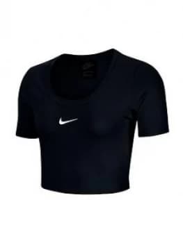Nike Nsw Essential Crop T-Shirt - Black