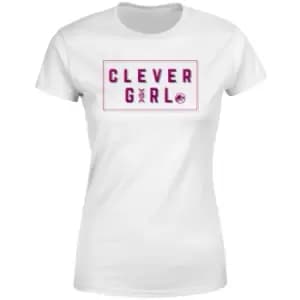 Jurassic Park Clever Girl Womens T-Shirt - White - L