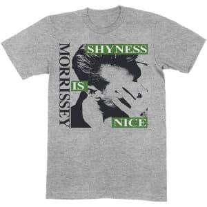Morrissey - Shyness Is Nice Unisex Large T-Shirt - Grey