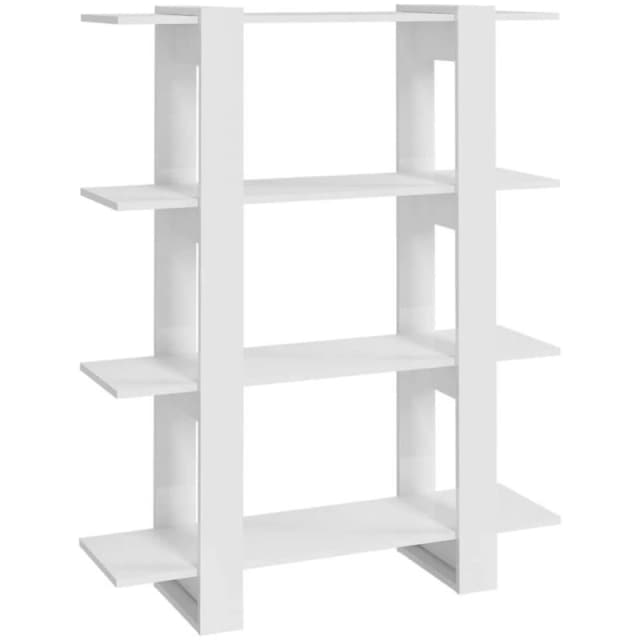 VIDAXL Book Cabinet/Room Divider High Gloss White 100x30x123.5cm Vidaxl 8720286842607
