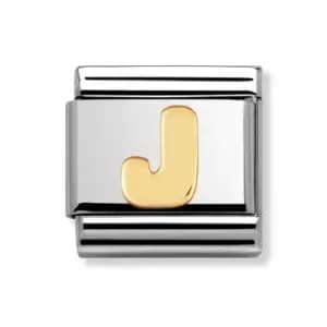 Nomination Classic Gold Letter J Charm
