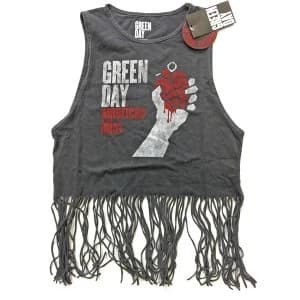 Green Day - American Idiot Vintage Womens X-Large T-Shirt - Grey