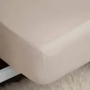 Belledorm 200 Thread Count 100% Egyptian Cotton 12" Deep Fitted Sheet, Oyster, King