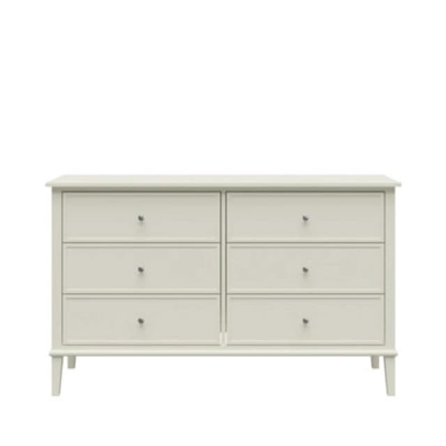 Dorel Franklin 6 Drawer Dresser Soft White