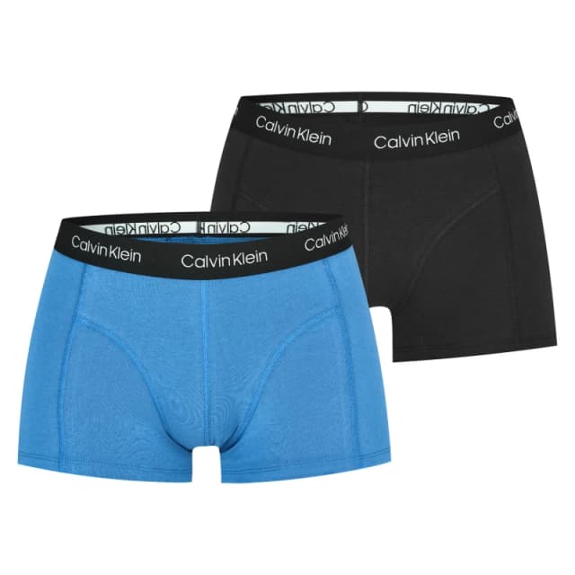 Calvin Klein 365 2 Pack Trunks Blk/Blu 6ZR male X Small
