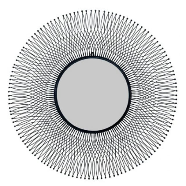 Hill Interiors Rio Black Large Wire Mirror