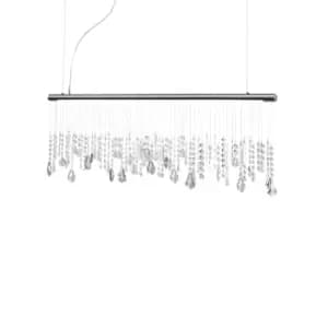 Stretta LED Dimmable Pendant Ceiling Light Dark Chrom