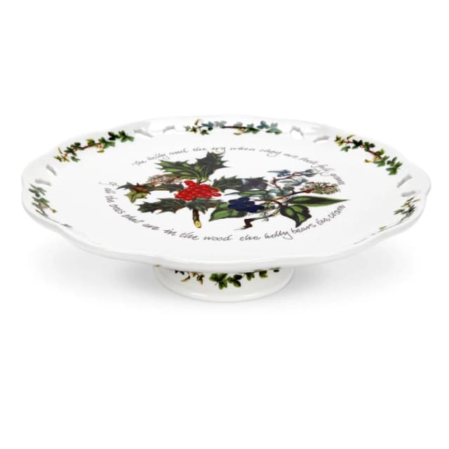 Portmeirion Holly and Ivy The Holly and the Ivy Cake Plate Green unisex One Size
