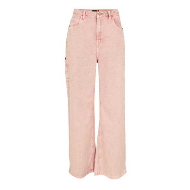 Timberland Womens Carpenter Pants Peach Pink Wash Straight Leg Jeans Peach Pink Wash female 23