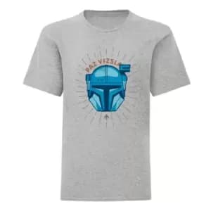 Star Wars: The Mandalorian Boys Paz Vizsla T-Shirt (12-13 Years) (Heather Grey)