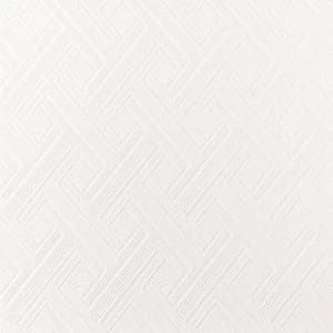 Graham & Brown Superfresco White Diagonal fan Textured Wallpaper