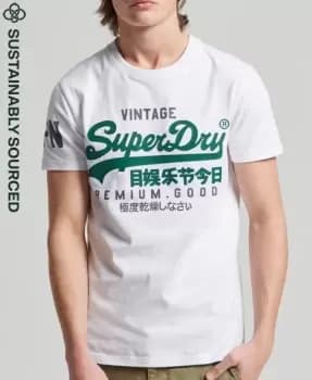 Superdry Mens Organic Cotton Vintage Logo T-Shirt White / Optic - Size: Xxl